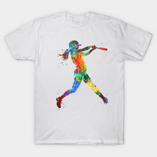 Girl Softball Player T-Shirt